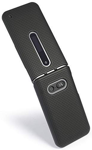 Black Grid Texture Snap-On Case for LG Classic Flip