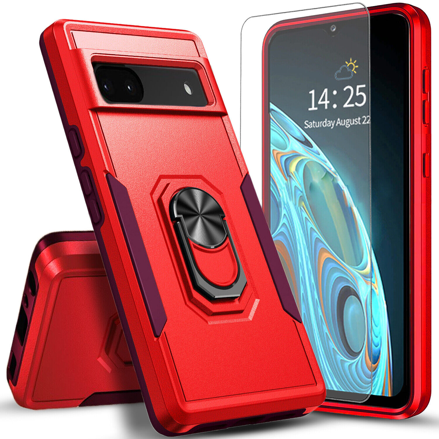 Google Pixel 7A/7 Pro/6A Phone Case with Tempered Glass