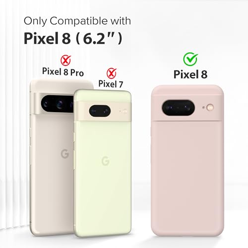 Pink Liquid Silicone Case for Google Pixel 8