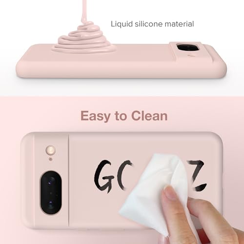 Pink Liquid Silicone Case for Google Pixel 8