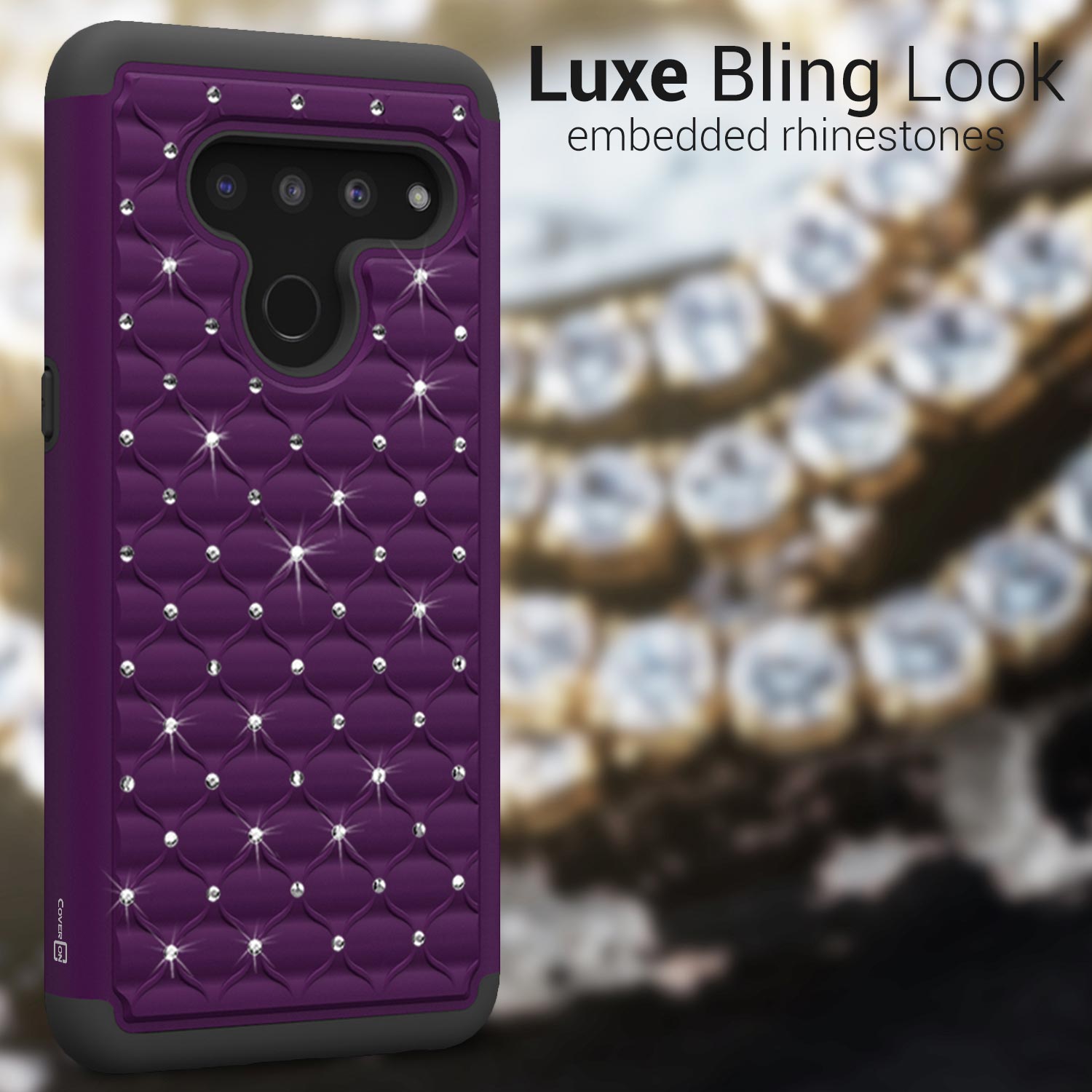 Aurora Series Rhinestone Case for LG V50 ThinQ