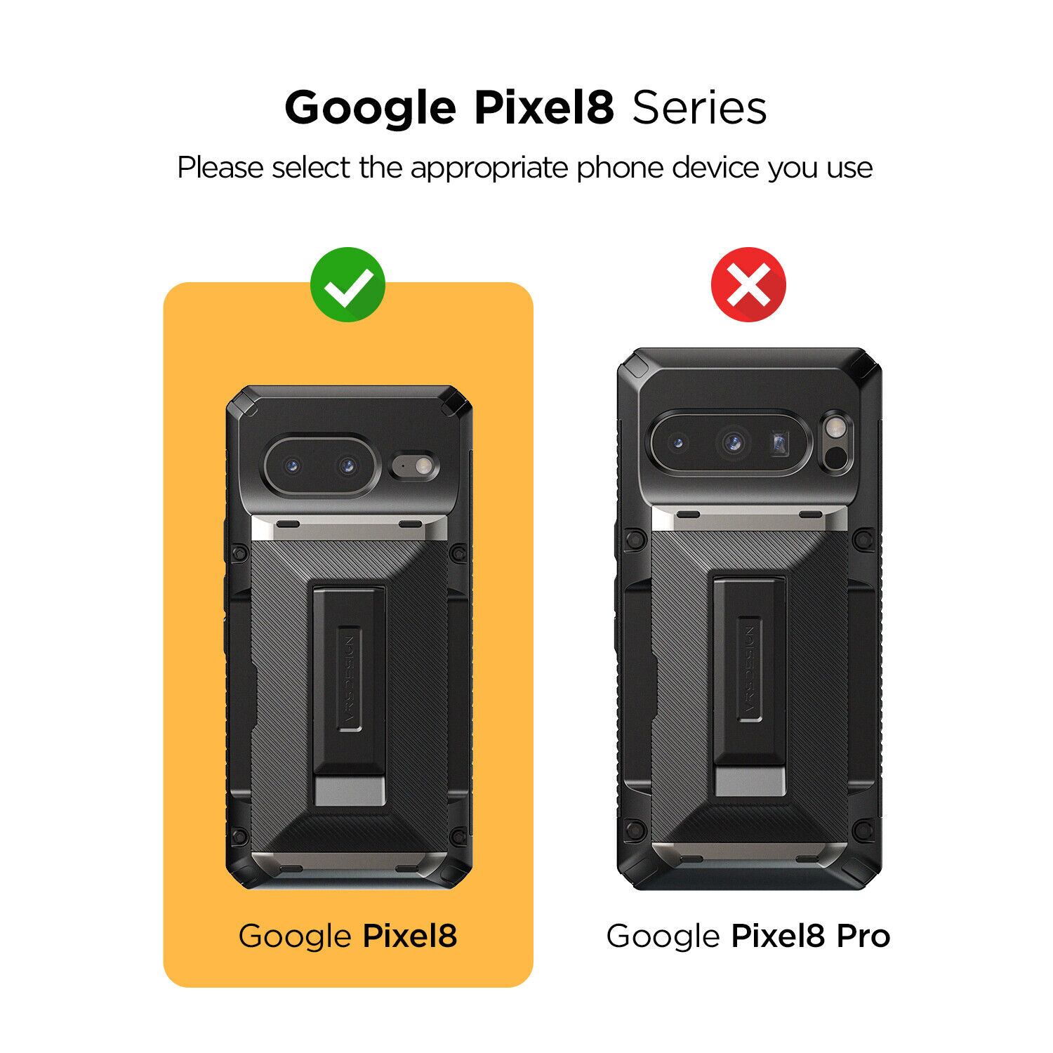 VRS Wallet Case Kickstand for Google Pixel 8/8 Pro