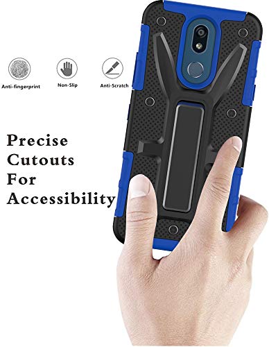 Dual Layer Shockproof LG K40 Phone Case (Blue)