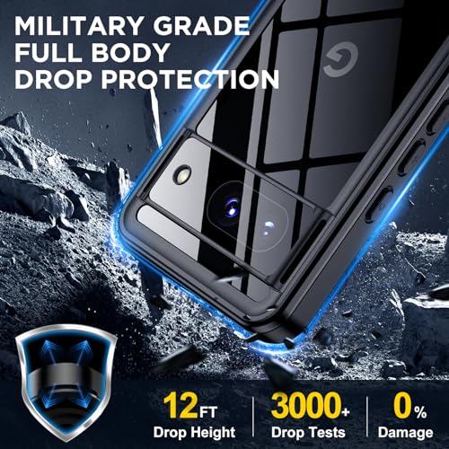Google Pixel 8 Waterproof Heavy Duty Phone Case Black