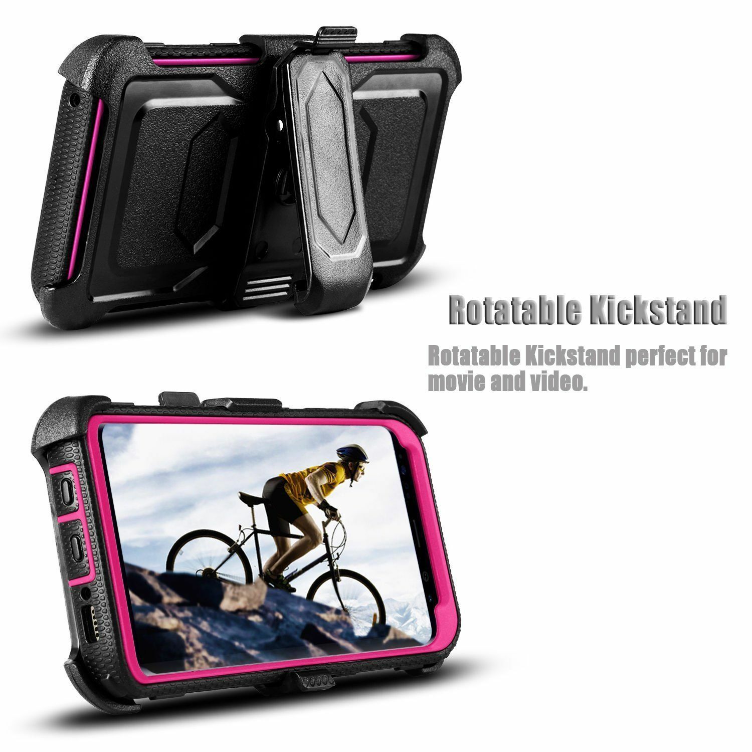 ARMOR TANK Rugged Phone Case with Clip Stand