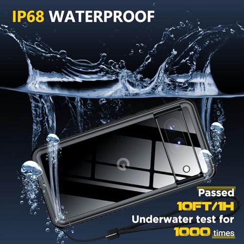 Google Pixel 8 Waterproof Heavy Duty Phone Case Black