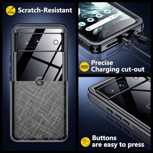 Google Pixel 8 Waterproof Heavy Duty Phone Case Black