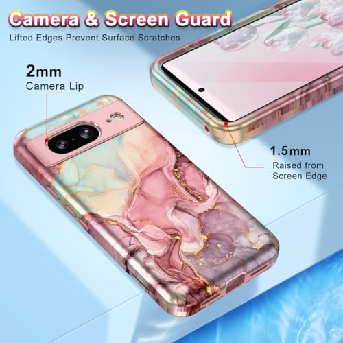 Google Pixel 8 Case Marble Pattern Heavy Duty