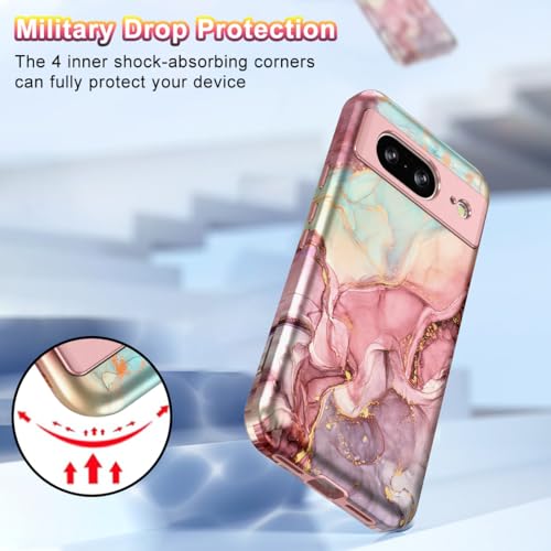 Google Pixel 8 Case Marble Pattern Heavy Duty