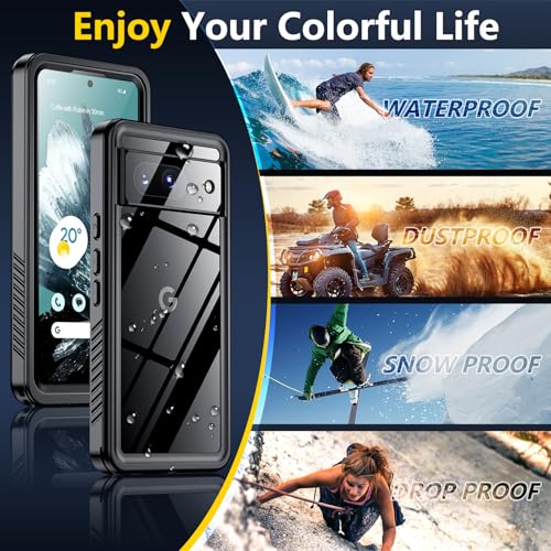 Google Pixel 8 Waterproof Heavy Duty Phone Case Black