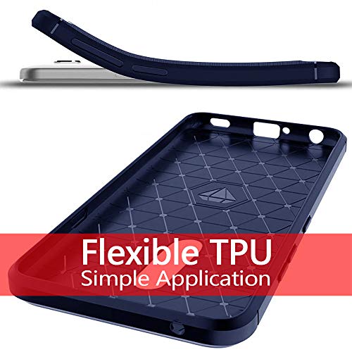EGALO Carbon Fiber Soft TPU LG Phone Case