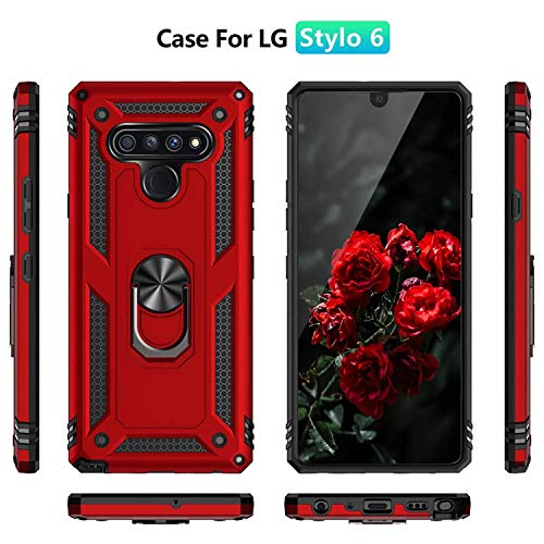 LG Stylo 6 Case with Screen Protector & Kickstand