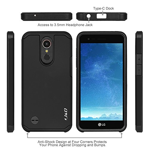 Dual Layer Hybrid Shockproof Protective Case for LG K20