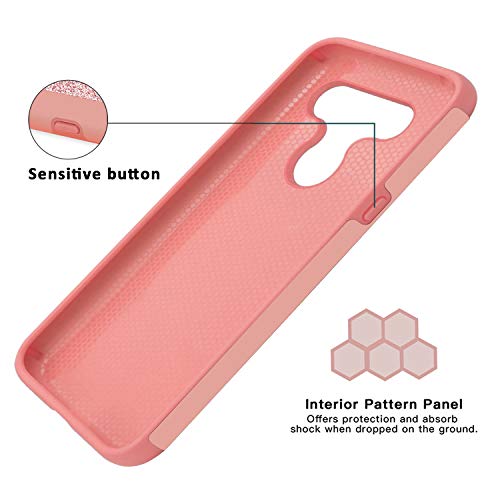 Rose Gold Glitter Case for LG K51/Q51/Reflect