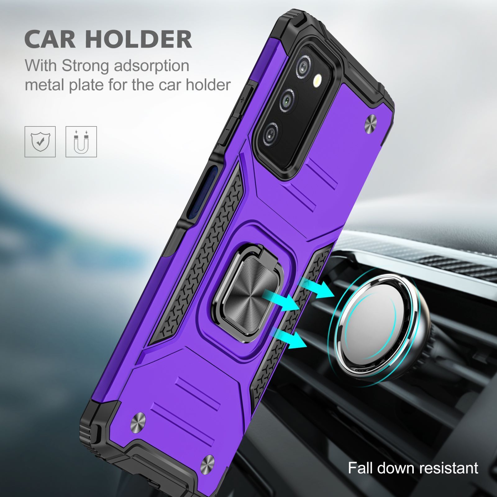 Samsung Galaxy A15 A14 5G Case with Glass Cover