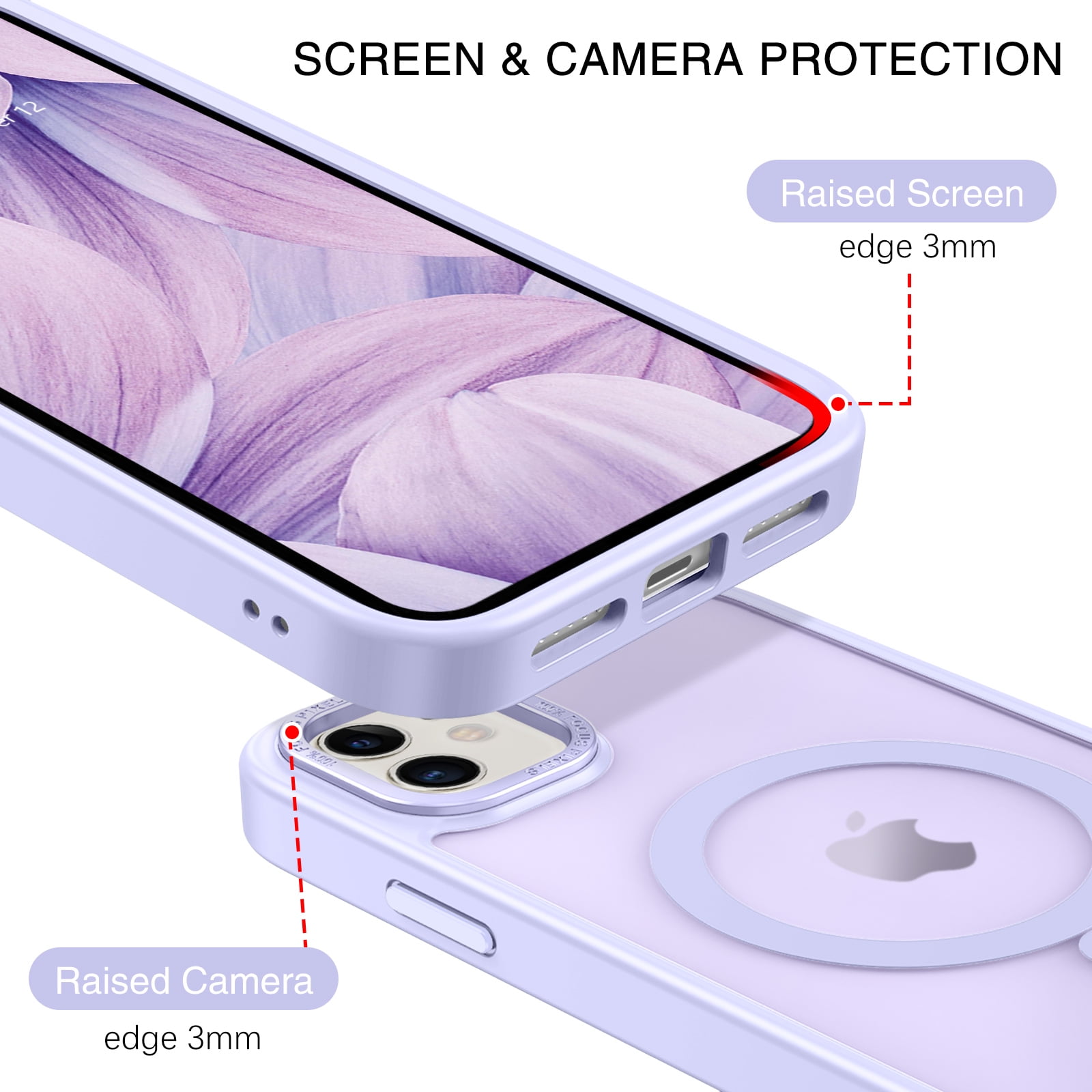 BENTOBEN iPhone 11 Slim Translucent Matte Purple Case