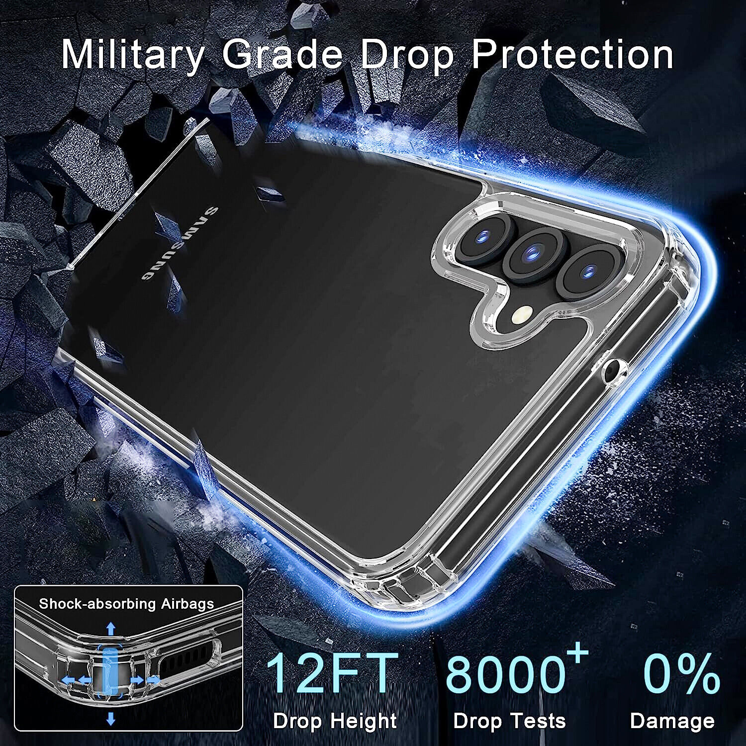 Samsung Galaxy A15 5G A14 A54 A03s A23 A13 A32 A25 Phone Case with Screen Cover