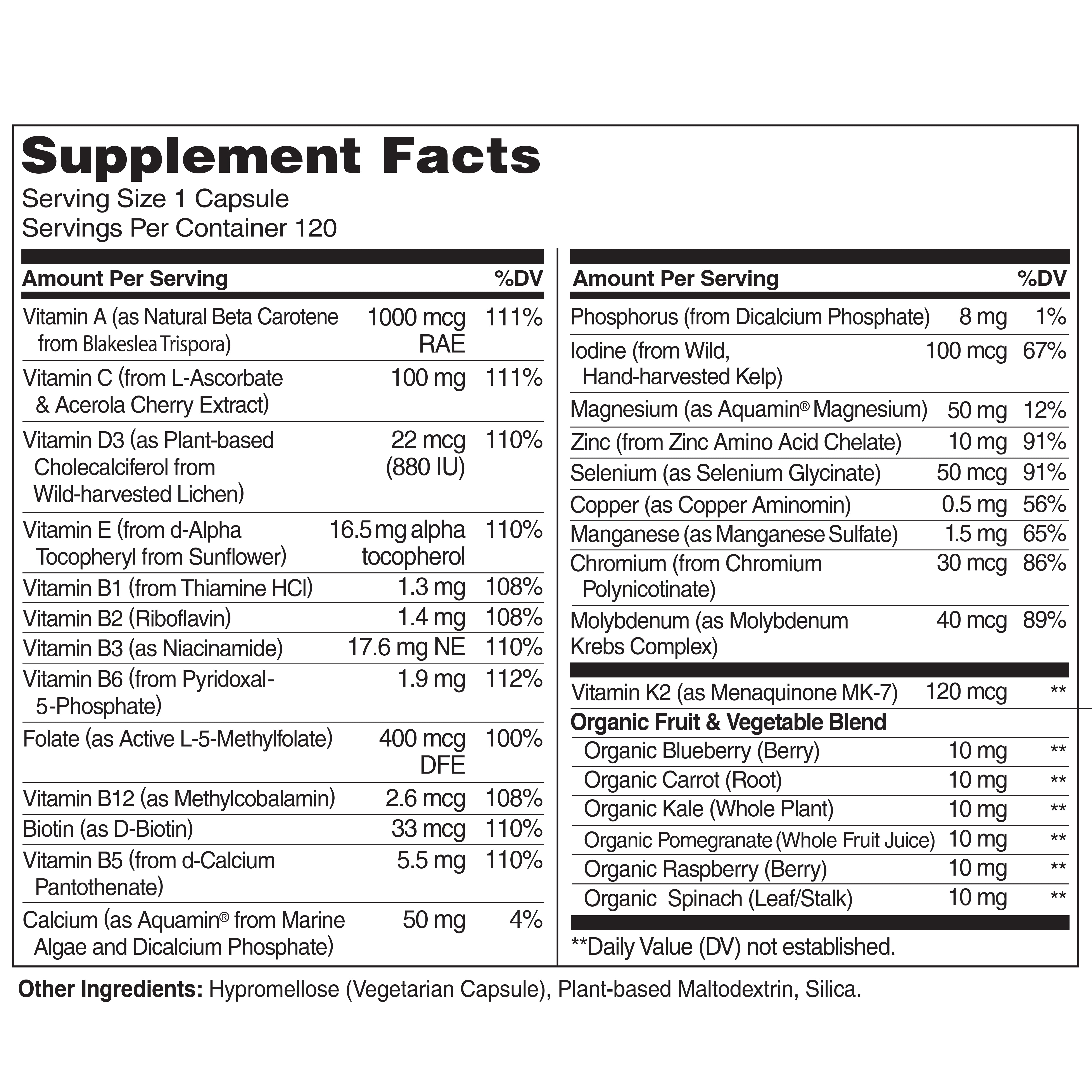 Male Energy Boosting Multivitamin - NATURELO 120 Capsules