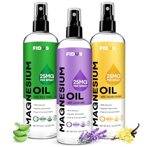 Fidus Lavender Magnesium Oil Spray - 8 oz Organic