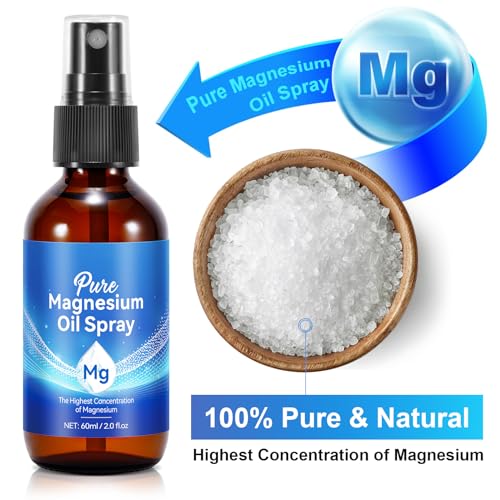 Organic Magnesium Oil Spray for Feet, Easy Absorption