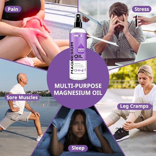 Fidus Lavender Magnesium Oil Spray - 8 oz Organic