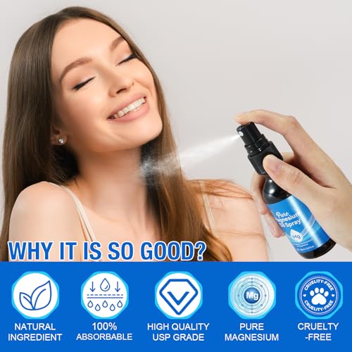 Organic Magnesium Oil Spray for Feet, Easy Absorption