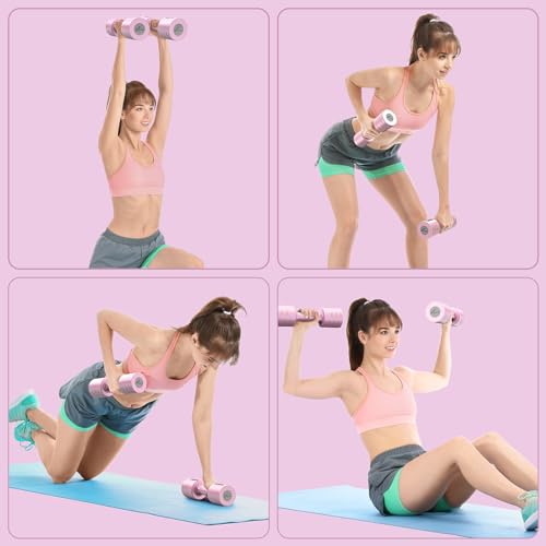 Sportneer Adjustable Dumbbells Hand Weights Set: 2lb - 5lb