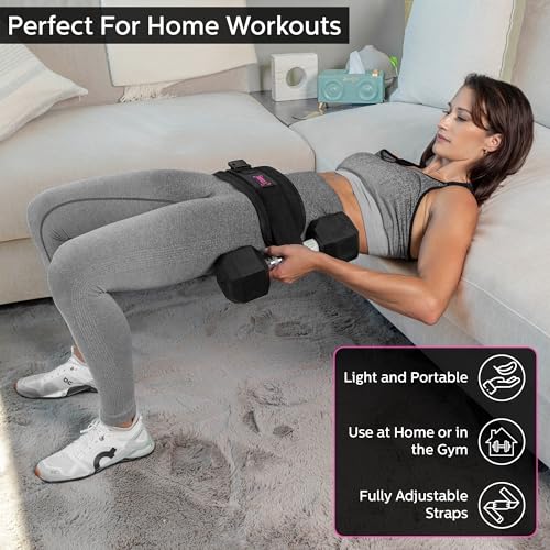 FITBELT Hip Thrust Belt - Glute Trainer for Home