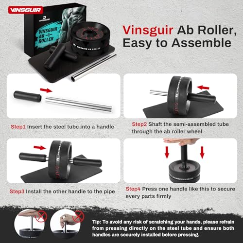 Vinsguir Ab Roller Wheel for Core Strength Training