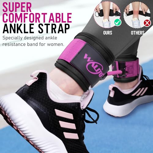 Walito Ankle Resistance Bands with Cuffs - Overall Wellness