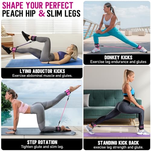 Walito Ankle Resistance Bands with Cuffs - Overall Wellness