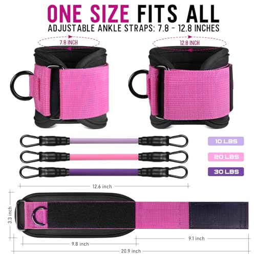 Walito Ankle Resistance Bands with Cuffs - Overall Wellness