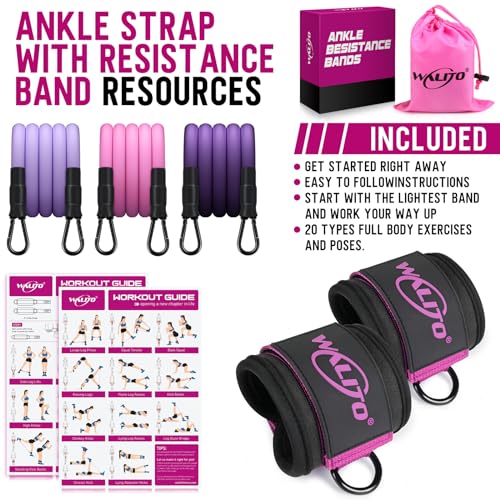 Walito Ankle Resistance Bands with Cuffs - Overall Wellness