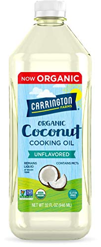 Carrington Farms Liquid Coconut Cooking Oil, Non-GMO, 32oz