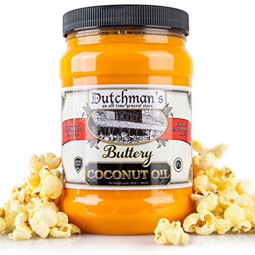 Dutchman's Popcorn Coconut Oil | Butter Flavored, 30oz Jar