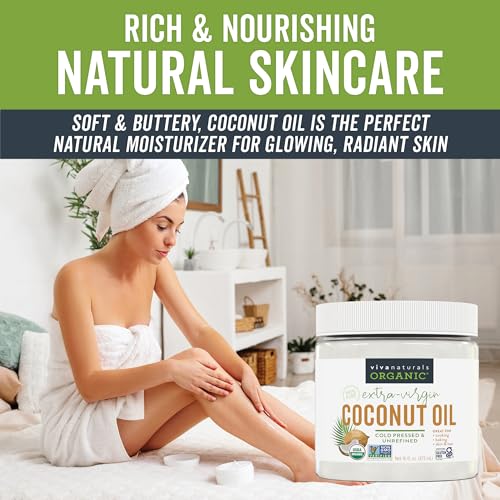 Viva Naturals Organic Coconut Oil - USDA Certified Organic