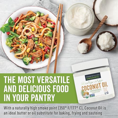 Viva Naturals Organic Coconut Oil - USDA Certified Organic