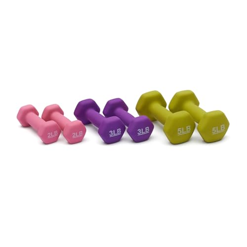 Neoprene Coated Hexagon Dumbbell Set for Overall Wellness