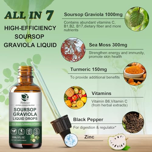 Soursop Graviola Leaf Extract Plus Botanical Sea Moss