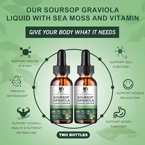 Soursop Graviola Leaf Extract Plus Botanical Sea Moss