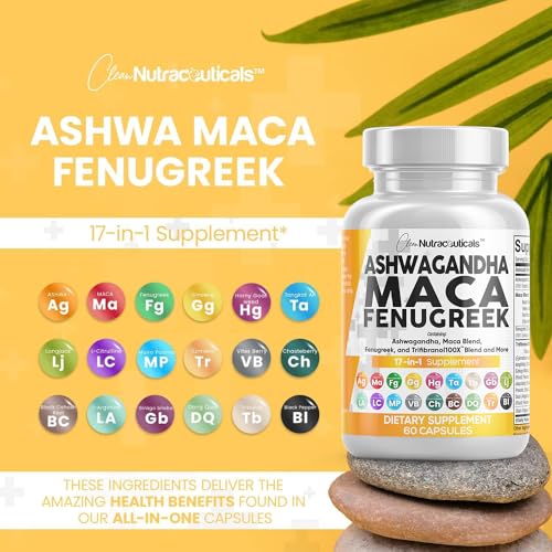 Ashwagandha Maca Fenugreek Supplement with Tongkat Ali Ginseng