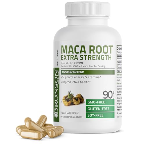 Bronson Maca Root Extra Lepidium Meyenii, Non-GMO Health