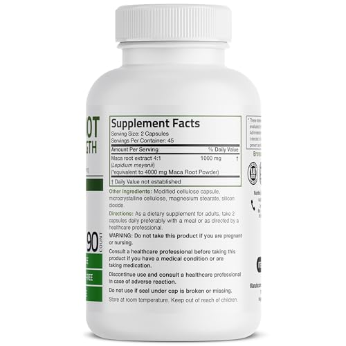 Bronson Maca Root Extra Lepidium Meyenii, Non-GMO Health