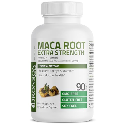 Bronson Maca Root Extra Lepidium Meyenii, Non-GMO Health