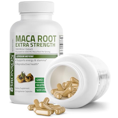 Bronson Maca Root Extra Lepidium Meyenii, Non-GMO Health