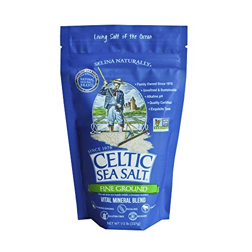 1 Pack Celtic Sea Salt, Fine Ground, 0.5lb