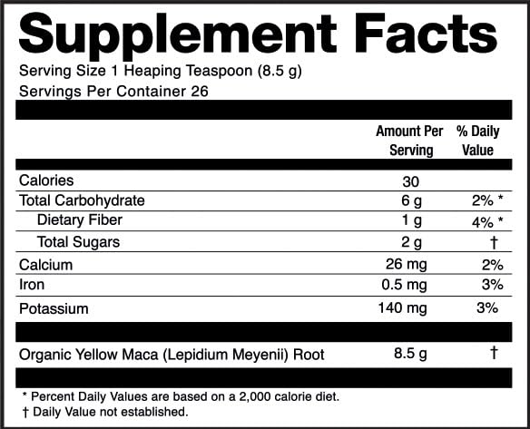 Organic Peruvian Maca Root Powder - Premium Superfood