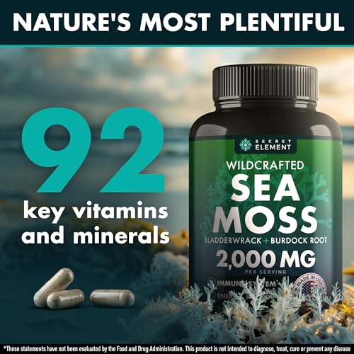 Irish Sea Moss Capsules with Superfood Ingredients - 120 pills