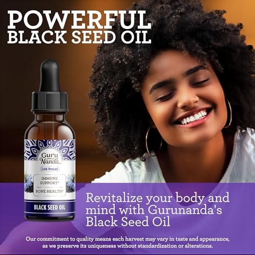 GuruNanda Cold-Pressed Black Seed Oil - Immune Support