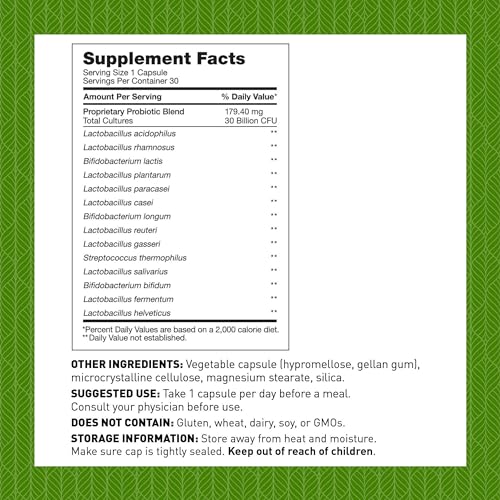 Dr. Amy Myers 30 Billion CFU Probiotics 30 Capsules